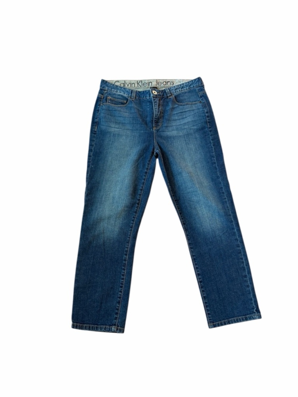 Calvin Klein Jeans Dark Wash Straight Leg Denim Jeans Shape Women’s Sz 10/30
